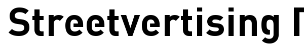 Streetvertising Public font preview